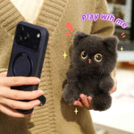 Ditucu Cat Stuffed Animals Cute Soft Plush Dolls Small Plushies Toys Gifts for Kids Grey 6 inch
