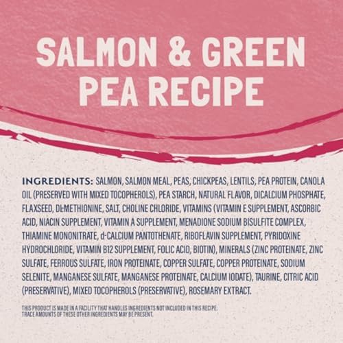 Natural Balance Limited Ingredient Adult Grain-Free Dry Cat Food Salmon & Green Pea Recipe 10 Pound Bag