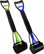 heavy-duty non-breakable large medium small dog pooper scooper with 28" long handled durable stainless steel spring