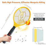 DEVOGUE® Electric Fly Swatter Bug Zapper Battery Operated Flies Killer Indoor & Outdoor Pest Control Mosquito Zapper and Insect Catcher Racket