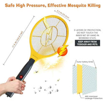 DEVOGUE® Electric Fly Swatter Bug Zapper Battery Operated Flies Killer Indoor & Outdoor Pest Control Mosquito Zapper and Insect Catcher Racket
