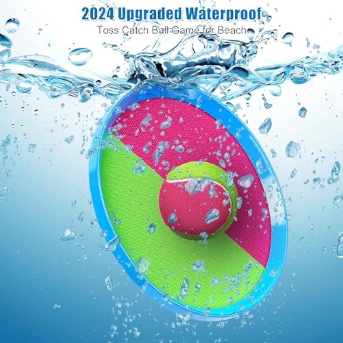 Aywewii Toss and Catch Ball Set, Boys Toys for 3 4 5 6 7 8 Year Old, Kids Sports Gifts, Outdoor Games for Backyard Camping Beach Pool Family Party, Valentines Day Gifts for Kids - 6 Paddles & 3 Balls