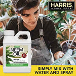 HARRIS Neem Oil Cold Pressed Water Soluble Concentrate, Makes 12 Gallons