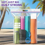 20 Gallon Heavy Duty Jumbo Storage Bags with Handle – 24" x 34" Resealable Zipper Top, Oversized Storage Solution for Clothes, Food, Pillow, Bedding, Household, BPA-Free, Pack of 5, 6 Mil Thick