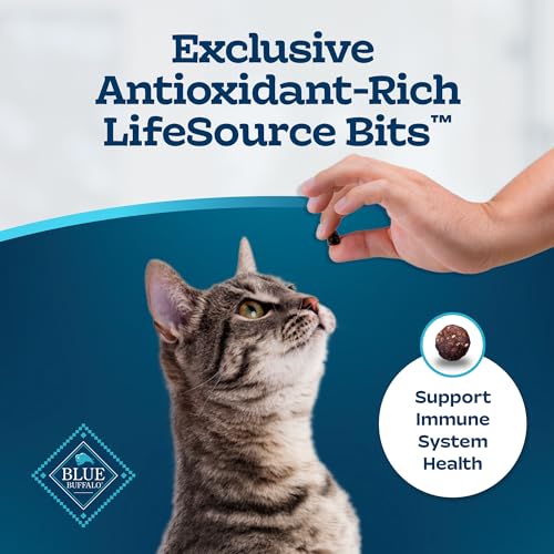 Blue Buffalo Tastefuls Adult Dry Cat Food, Sensitive Stomach Formula, Made in USA, Chicken Recipe, 7-lb Bag