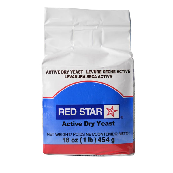 Red Star active dry yeast 16 oz vacuum packed, 100% natural, concentrated, food grade