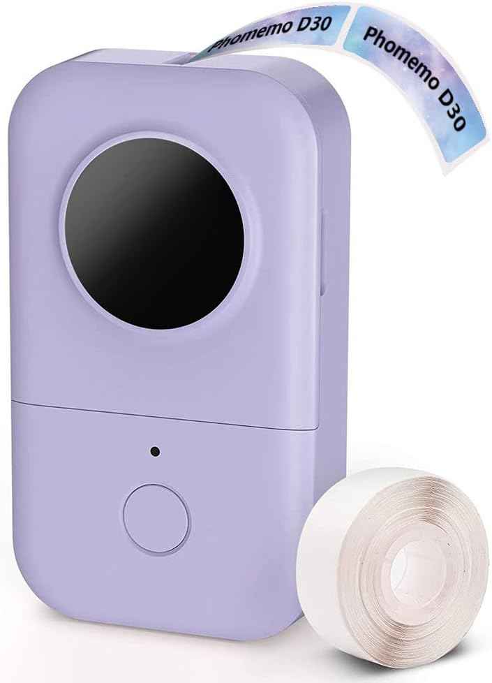 Phomemo Label Maker Machine, D30 Portable Handheld Bluetooth Mini Label Printer, Multiple Templates Smartphone Thermal Small Label Makers for Kid School Items, Classroom Teacher Supplies, Easy to Use