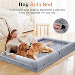 Bolster XL Orthopedic Dog Bed for Large Dogs Memory Foam Sofa Waterproof Removable Cover