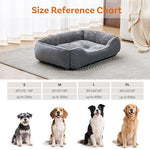 dog bed for small dogs washable super soft durable grey 20x19x6inch