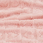 yurhap fleece baby blanket heart checkered ultra soft cozy for girls boys, 30”x40” light pink