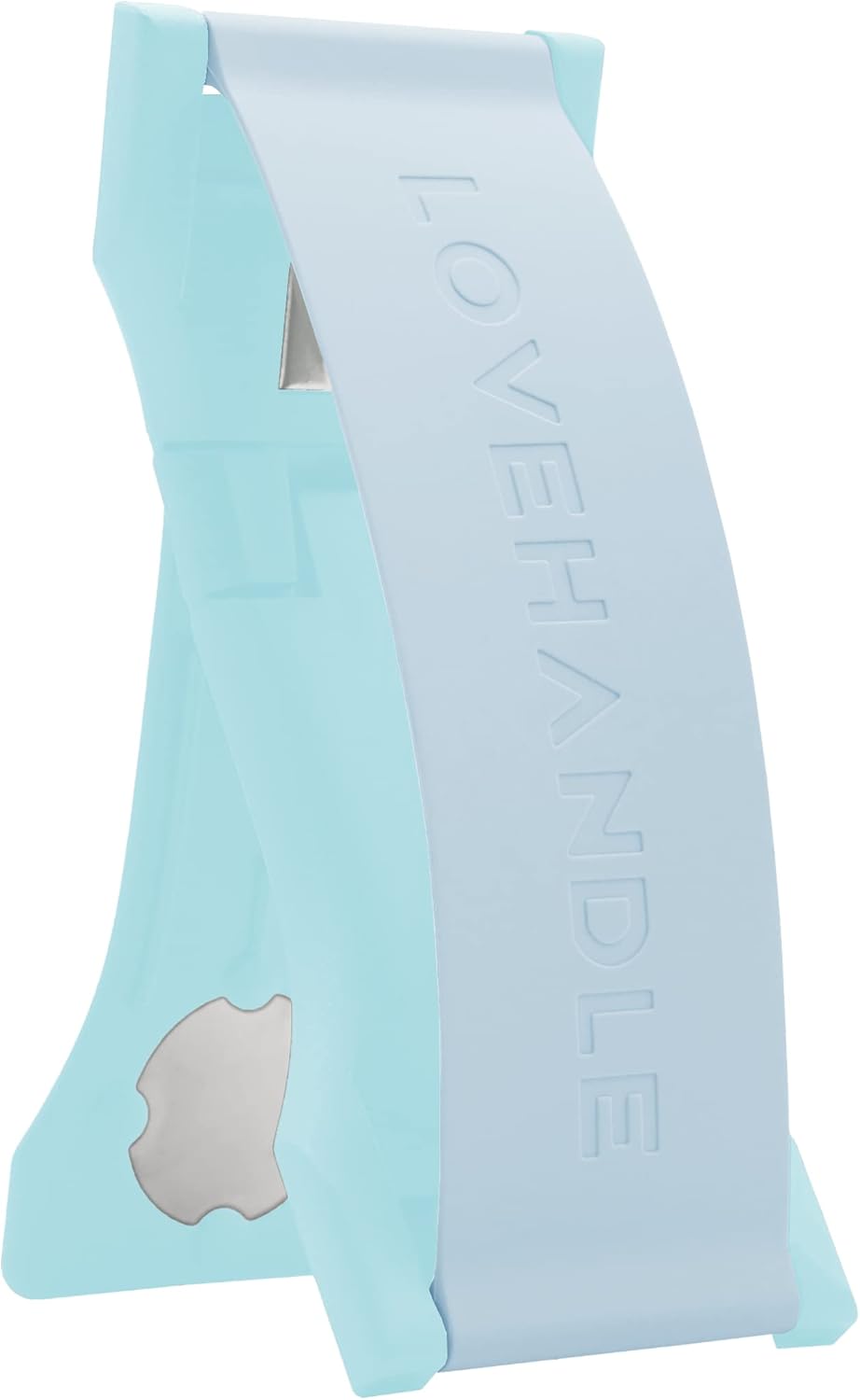 LOVEHANDLE PRO Premium Phone Grip - Silicone Phone Strap - Magnetic Phone Mount and Kickstand for Smartphone and Tablet - Natural Glow Silicone