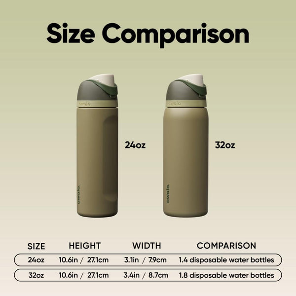 Insulated stainless steel water bottle with straw for travel