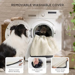 Bedsure dog beds large sized dog comfy flat pet beds with removable washable cover and orthopedic egg crate foam