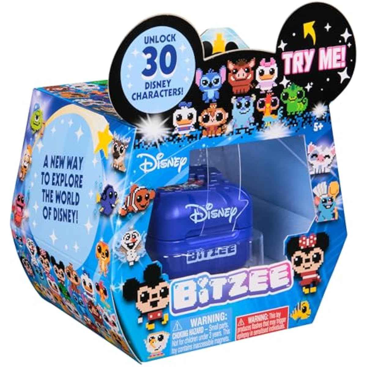 Bitzee, Disney with 30 Interactive Characters Inside, Reacts to Swipes, Tilts & Taps, Disney Toys & Digital Pet Boys & Girls Toys