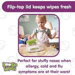 boogie wipes unscented baby wet wipes 180 count pack of 6 vitamin e aloe chamomile natural saline