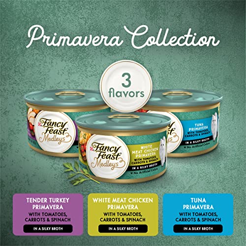 Purina Fancy Feast Wet Cat Food Variety Pack, Medleys Primavera Collection, 2 x 12 packs, 3 oz cans