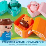 montessori learning toy for toddlers 1 2 3 years old play-act counting matching sorting farm animals