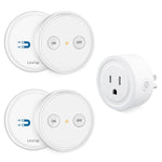 LoraTap Mini 656ft Range Wireless Outlet Plug, No Hub Required, 10A/1100W, White