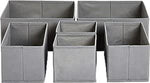Amazon Basics Collapsible Cloth Drawer Organizer Boxes for Storage