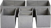 Amazon Basics Collapsible Cloth Drawer Organizer Boxes for Storage
