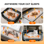 Upgraded Self Warming Cat Bed, Heated Cat Bed 2.0, 15"x19" Plush Pet Mat with Removable Cover