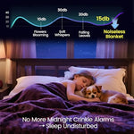 gogobunny dark purple reversible sherpa fleece waterproof bed blanket for dog puppy cat protection