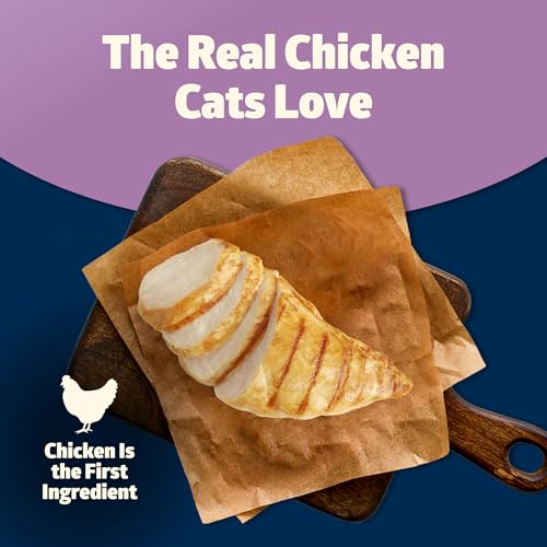 Blue Buffalo Freedom Grain-Free Adult Dry Cat Food 5-lb Bag, Complete Indoor Cat Nutrition with Chicken Recipe
