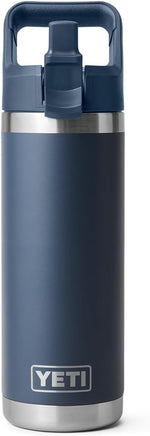 YETI Rambler 18 oz Vacuum Insulated Stainless Steel Bottle with Straw Cap