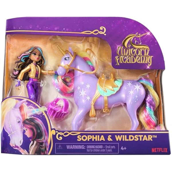 Unicorn Academy, Sophia & Wildstar with 2 Accessories & Hair Tool, Dolls & Unicorn Toys for Girls Ages 4 and up