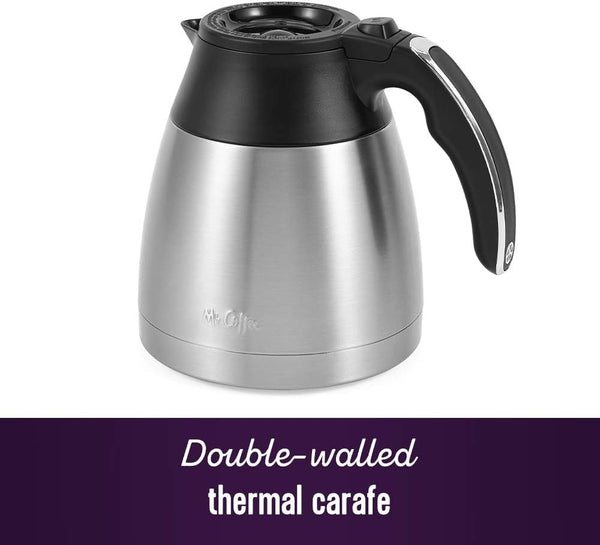 Mr. Coffee 10-Cup Programmable Coffee Maker with Thermal Carafe and Brew Strength Selection