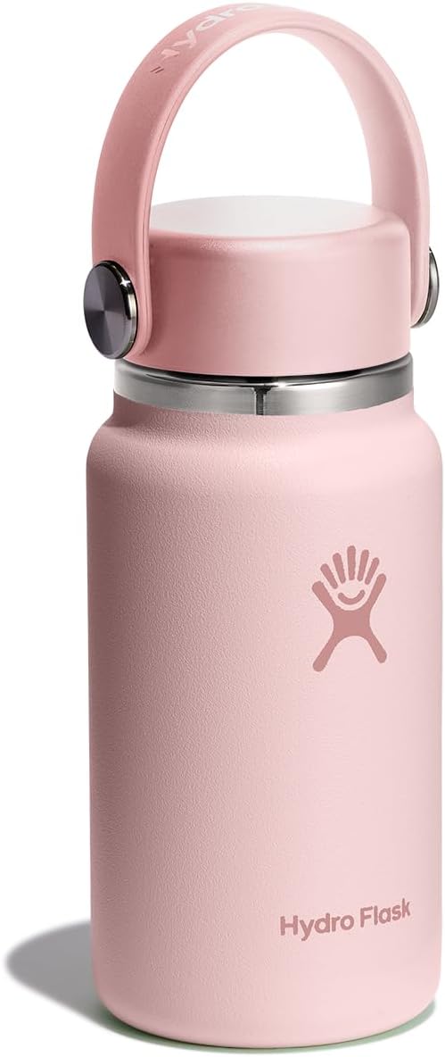 Hydro Flask Micro Bottle 6.7 Oz Trillium Pink Insulated Mini Leak Proof Flask
