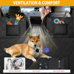 rouwinne large space dog car seat cover back seat extender 420lbs load capacity waterproof pet bed