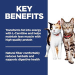 Hills science diet adult 1-6 chicken dry cat food with l-carnitine and natural fibers