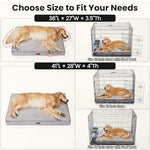 OhGeni orthopedic dog bed for large dogs, machine-washable, waterproof, and comfortable, 41 inch, Gray