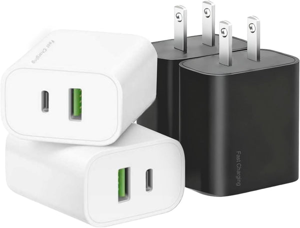 4 Pack USB C Charger Block for iPhone and iPad