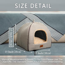 WindRacing cat bed for indoor cats with removable cushion and washable pillow, small and medium pet bed furniture