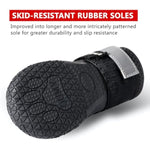 Qumy dog shoes, large dog boots, medium dog paw protectors for winter, snow, hot pavement, rainy weather, outdoor walking, indoor hardfloors