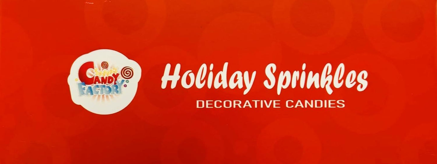 Holiday Sprinkles Set 12 Count 11.85 Oz Different Types in Box, Cake - Cookies Sprinkles For Christmas-Party, Kosher,Jimmies, Stars, Nonpareils and more