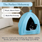 petmaker indoor cat bed with removable foam cushion for small pets