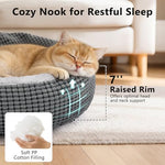 siwa mary small dog bed with attached blanket 23 inch washable anti-slip bottom calmer