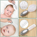 POPYJAN 24PCS Baby Grooming & Health Kit, Newborn Nursery Health Care Set, Baby Care Product, Grey White