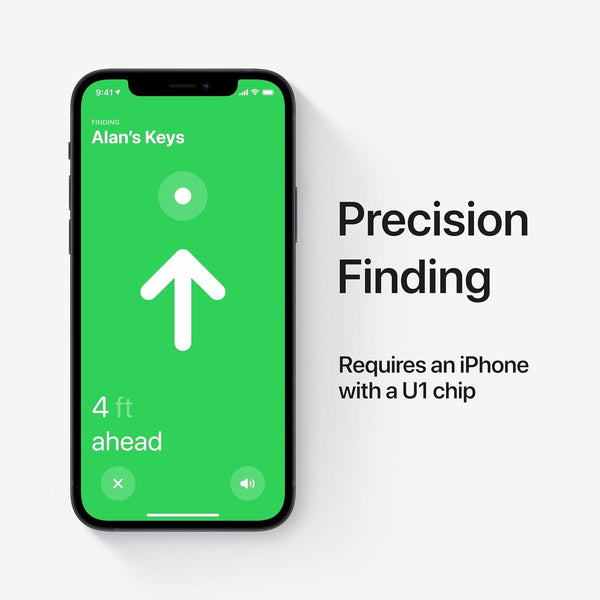 Apple AirTag (1st Generation) 4 Pack Keep Track of and find Your Keys, Wallet, Luggage, Backpack, and More. Simple one-tap Set up with iPhone or iPad, Bluetooth