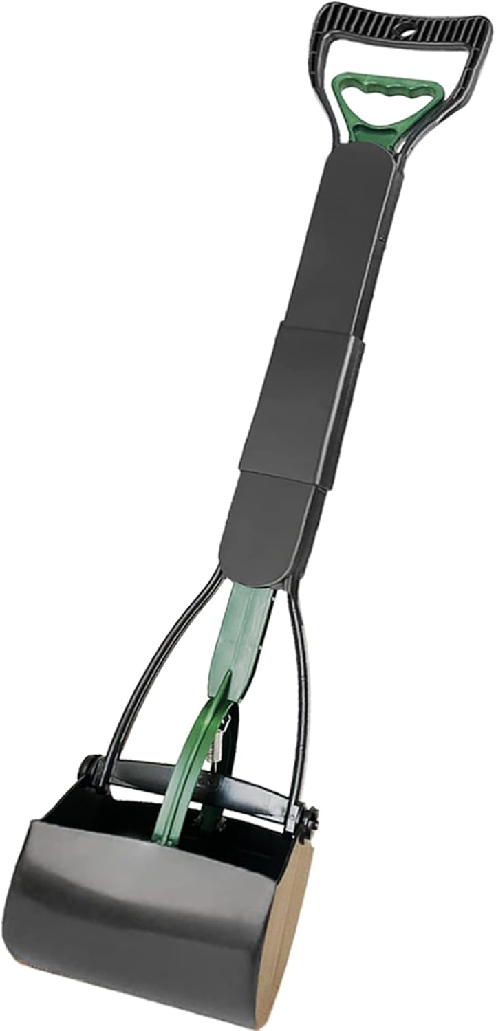 Non-Breakable Pooper Scooper for Large Medium & Small Dogs Heavy Duty, 28“Long Handled Dog Poop Scooper for Grass,Durable Dog Poop Pick Up Tool, Poop Grabber
