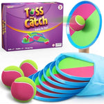 Aywewii 6 paddles and 3 balls toss and catch outdoor games for 3 to 8 year old kids