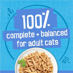 Purina Friskies Shreds with Ocean Whitefish and Tuna in Sauce Wet Cat Food - Pack of 24 - 5.5 oz cans