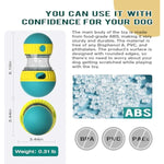 adjustable treat dispensing ball for small medium large dogs to keep them busy, green