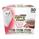 Purina fancy feast grilled wet cat food poultry and beef 3 oz cans variety pack