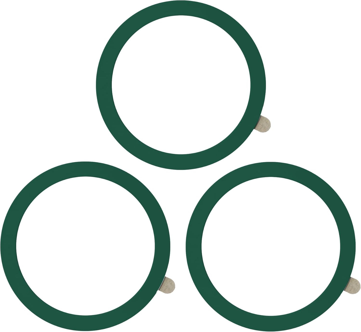 TENOC Universal Metal Ring Sticker for Magnetic Charger Compatible with iPhone/Samsung/Android All Cellphones, Magnetic Mount/Phone Holder Conversion Accessories, 3Pcs, Black