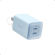 Anker Nano 47W Fast Charger USB C, 2-Port Compact Foldable USB C GaN Charger for iPhone 17/16, Galaxy, Pixel, Compatible with MagSafe (Blue)