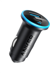 Anker 323 USB-C Car Charger Adapter, 52.5W Cigarette Lighter Charger with 30W PowerIQ 3.0 Fast Charging for iPhone 17/16/15/14/13/12 Series, Galaxy S25/24, Pixel